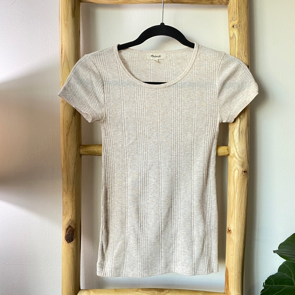 Madewell ribbed crew short sleeve t-shirt